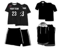 Custom black adult youth unisex comfort short-sleeve t shirt - Jersey