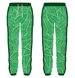 Custom dance joggers adult youth unisex verdant leaves - Dance-joggers