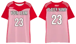 Custom solid pink adult youth unisex shirts - Jersey