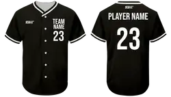 Custom bleak  adult youth unisex full buttons baseball jersey - Jersey