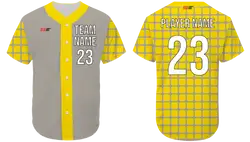 Custom grid shapes adult youth unisex softball jersey - Jersey