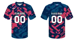 Custom multi line design adult youth unisex football jersey - Jersey