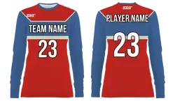 Custom blocks solids adult youth unisex long sleeves soccer jerseys - Jersey