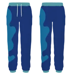 Custom dance joggers adult youth unisex blue mirage - Dance-joggers