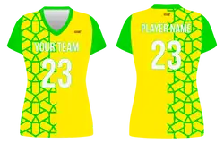 Custom retro shapes adult youth volleyball jersey - Jersey