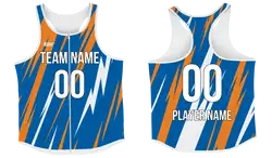 Custom full zip track singlets adult youth unisex fusion volt - Track-singlets