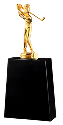 Golden man golf trophies awards - Trophies-awards
