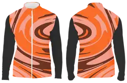 Custom rounded layers long sleeve adult youth unisex full zip jacket - Shirt-long-sleeve