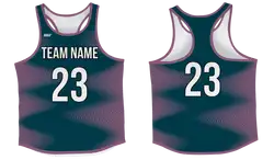 Custom track singlets adult youth unisex zigzag shadow - Track-singlets