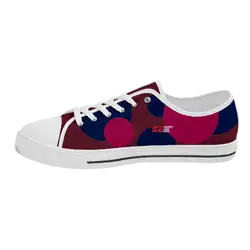 Custom low top canvas shoes white runner - Low-top-shoes