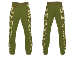 Custom brown camo adult youth unisex baseball pants - Baseball-pants