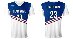 Custom diagonal lines youth unisex cheerleading short sleeve tight fit jersey - Jersey