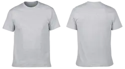 Custom cotton short sleeve shirts adult youth unisex  silver mist - Cotton-shirt