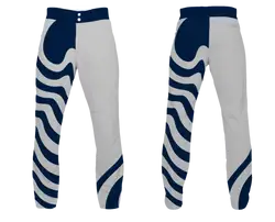 Custom wavy design adult youth unisex baseball pants - Baseball-pants