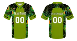 Custom peacock animals adult youth unisex football jersey - Jersey