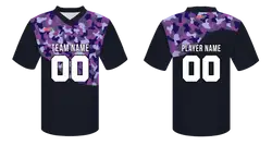 Custom painted camo adult youth unisex football jersey - Jersey