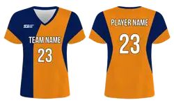 Custom orange solids adult youth soccer jersey - Jersey