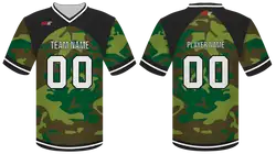 Custom woodland camo adult youth unisex football jersey - Jersey
