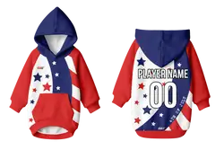 Custom pet holiday hoodie star spangled - Pets-hoodie