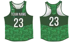 Custom track singlets adult youth unisex forest green - Track-singlets