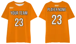 Custom orange adult youth unisex comfort short-sleeve t shirt - Shirt