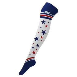 Custom cheerleading socks adult youth unisex patriotic stars - Socks