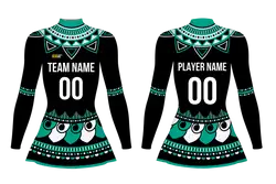 Custom figure skating long sleeve uniform mystic tribe adult youth plain skirt - Figure-skating-uniforms