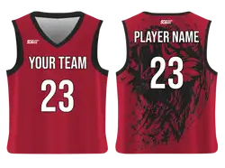 Custom roaring lion adult youth unisex basketball jersey - reversible uniform - Jersey