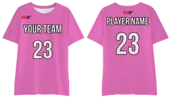 Custom pink adult youth unisex short-sleeve comfort t shirt - Shirt