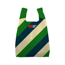 Custom plastic bags diagonal stripes - Plastic-bags