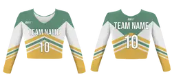 Custom apex arrows lines youth adult unisex cheerleading long sleeve crop top jersey - Jersey
