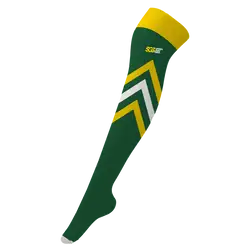 Custom cheerleading socks adult youth unisex green arrow - Socks