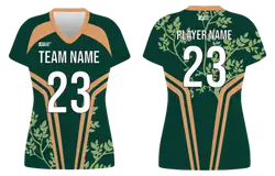 Custom vine nature adult youth volleyball jersey - Jersey