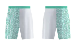 Custom diagonal layer shapes adult youth soccer shorts - Short