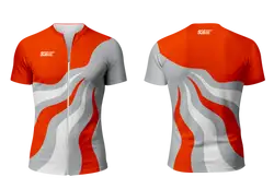 Custom figure skating zipper short sleeve jersey adult youth unisex ultimate strength - Figure-skating-jerseys