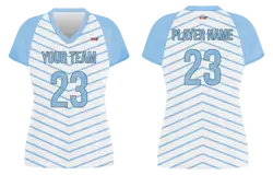 Custom semi geometric lines adult youth volleyball jersey - Jersey