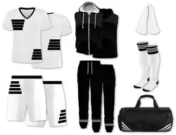 Custom black stripes adult youth soccer jersey - Jersey