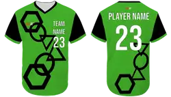 Custom geometrical shapes adult youth unisex no buttons softball jersey - Jersey