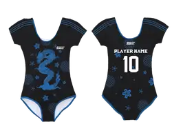 Custom short sleeve  gymnastic uniform adult youth dragon grace - Gymnastics-uniforms