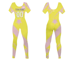 Custom women short sleeve dance bodysuit starlight strut - Dance-bodysuits