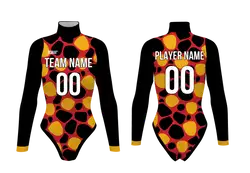 Custom cheerleading bodysuit adult youth animal footprint - Cheerleading-bodysuits