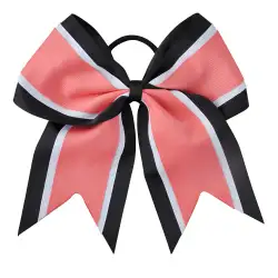 Custom cheerleading bow adult youth coral flicker - Cheerleading-bows