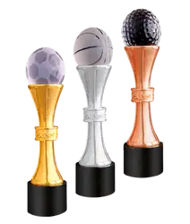 Metallic plating glass ball trophies awards - Trophies-awards