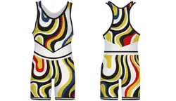 Custom abstract adult youth unisex powerlifting singlets - Powerlifting-singlets