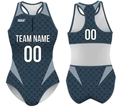 Custom water women speed suit aqua scales - Women-water-speed-suits
