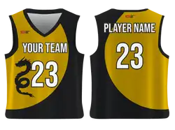 Custom slitherine animal adult youth unisex basketball jersey - reversible uniform - Jersey