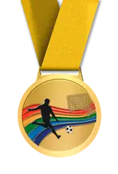 Soccer 2 gold medal awards - Medals-awards