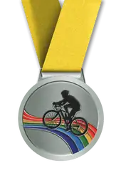 Bicycles silver medals awards - Medals-awards