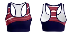 Custom  adult youth unisex sports bra modern striped - Track-sports-bras