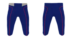 Custom blue solids adult youth unisex football pants - Football-pants
